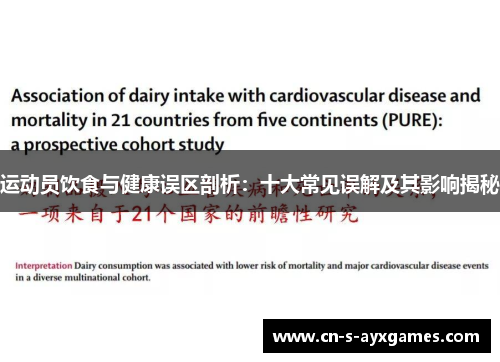 运动员饮食与健康误区剖析：十大常见误解及其影响揭秘
